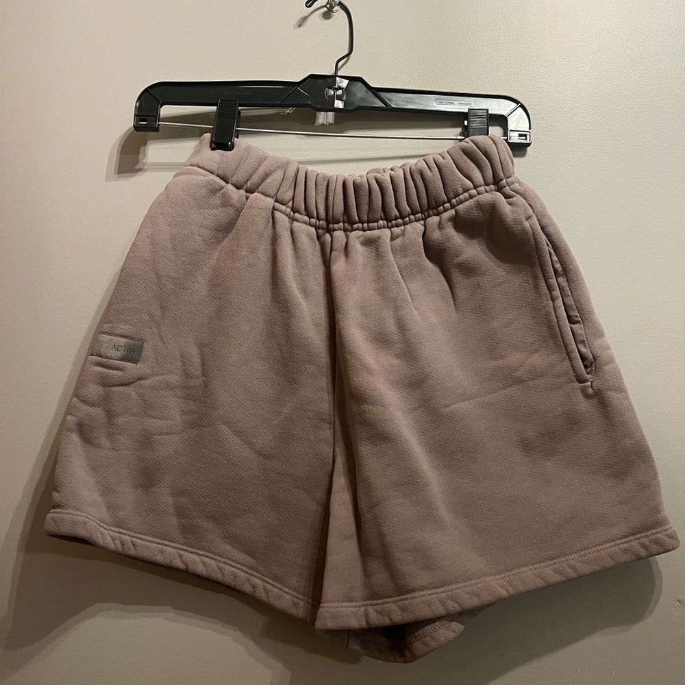 SET ACTIVE brown sweat shorts